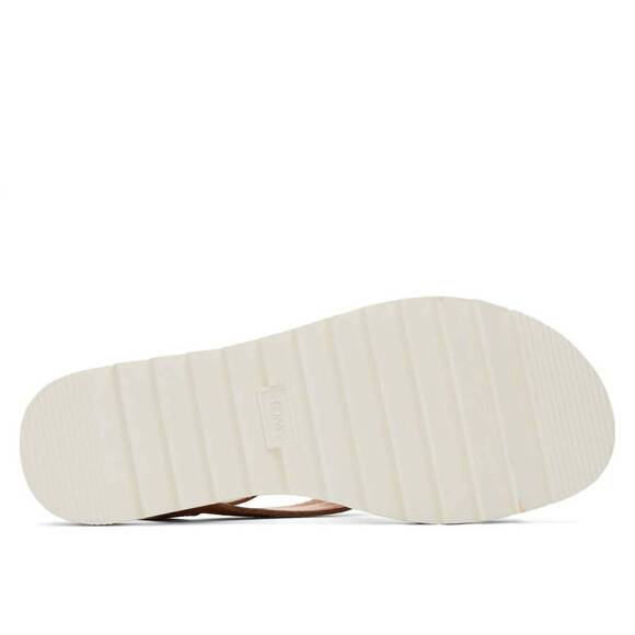 NEW TOMS women's rory strappy sandal in tan leather - Picture 6 of 6